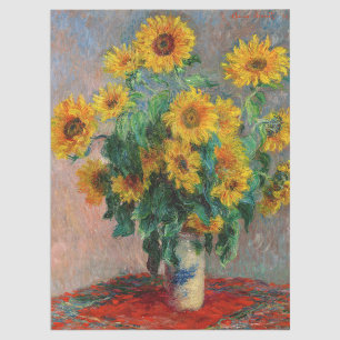 Papel De Seda Claude Monet - Buquê de Sunflower