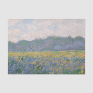 Papel De Seda Claude Monet - Campo de Íris Amarelos em Giverny