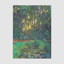 Papel De Seda Claude Monet - Canto de um Pond com Lírios