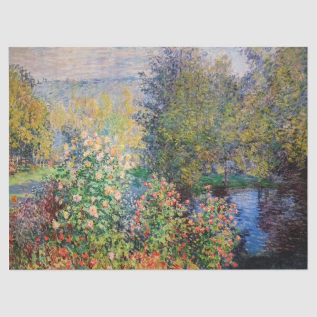Papel De Seda Claude Monet - Canto do Jardim de Montgeron (Frente )