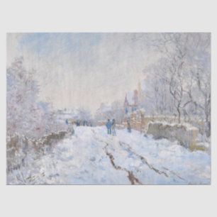 Papel De Seda Claude Monet - Cena de Neve na Argentina