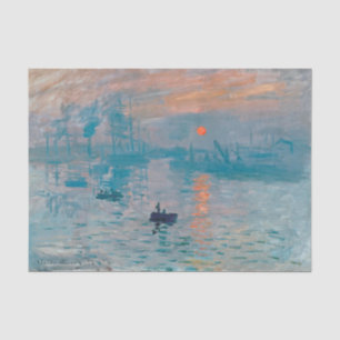 Papel De Seda Claude Monet Impressão Nascer do Sol Francês