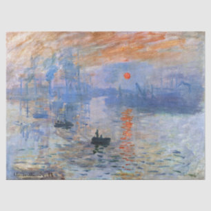 Papel De Seda Claude Monet Impression Sunrise 1872 Porto Arte
