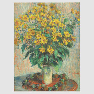 Papel De Seda Claude Monet - Jerusalem Artichoke Flowers