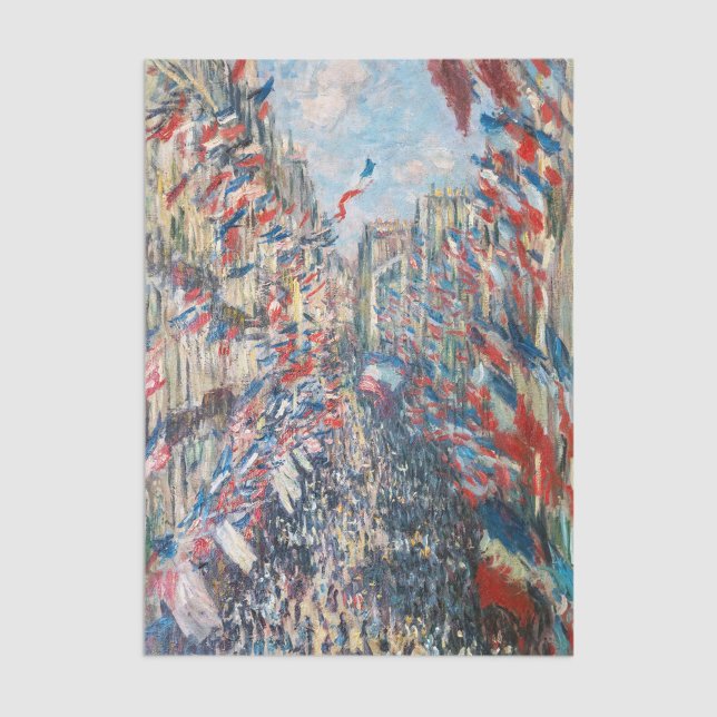 Papel De Seda Claude Monet - La Rue Montorgueil - Paris (Criador carregado)