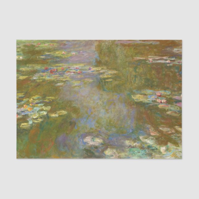 Papel De Seda Claude Monet - Lago de Nenúfares 1917 (Frente )