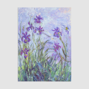 Papel De Seda Claude Monet - Lilac Irises / Iris Mauves
