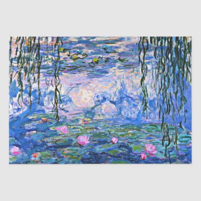 Papel De Seda Claude Monet - Lírios Água, 1919, (Frente )