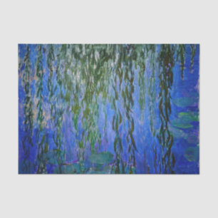Papel De Seda Claude Monet - Lírios d'água com salgueiro chorand