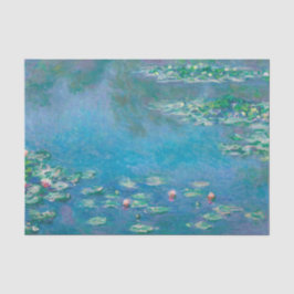 Papel De Seda Claude Monet. Lírios De Água. impressionismo franc