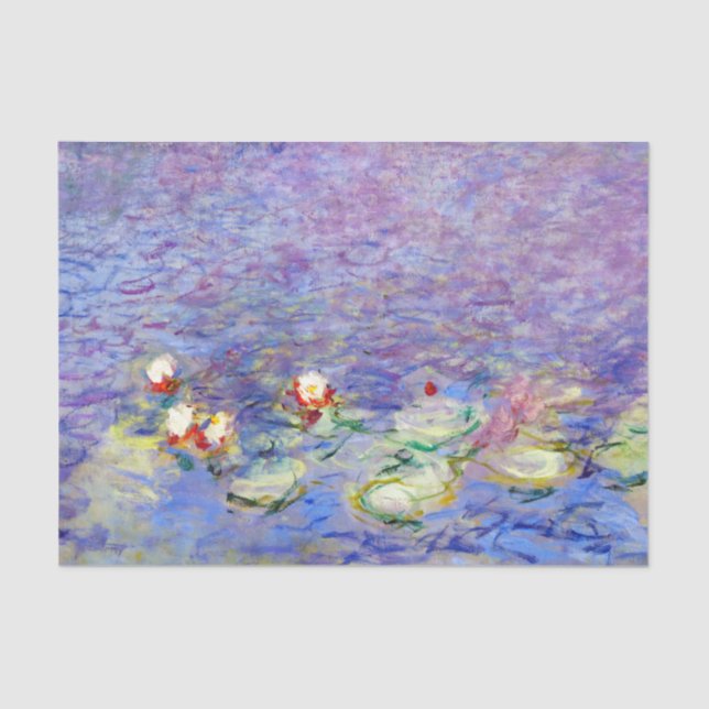 Papel De Seda Claude Monet - Lírios Hídricos (Frente )