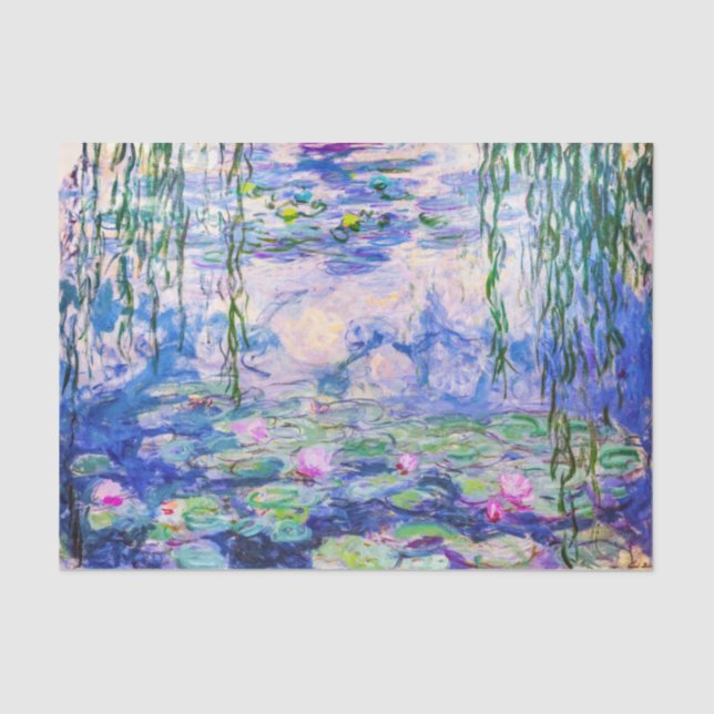 Papel De Seda Claude Monet - Lírios/Ninfas 1919 (Frente )