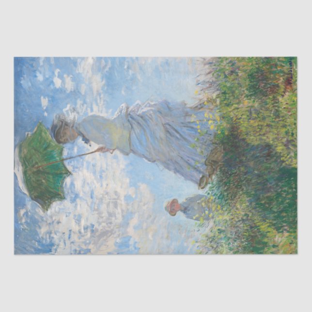 Papel De Seda Claude Monet | Madame Monet e seu filho - 1875 (Frente )