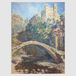 Papel De Seda Claude Monet - O Castelo de Dolceacqua