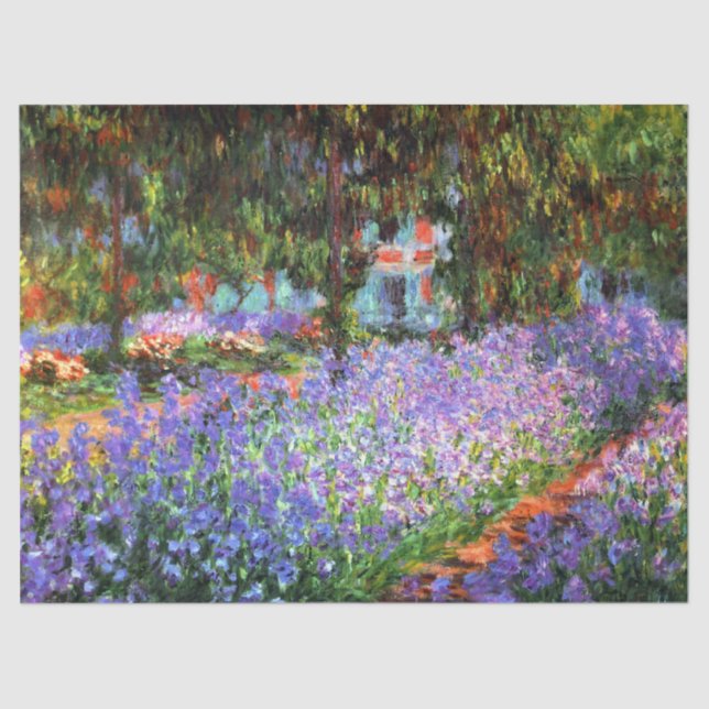Papel De Seda Claude Monet O Jardim do Artista em Giverny (Frente )