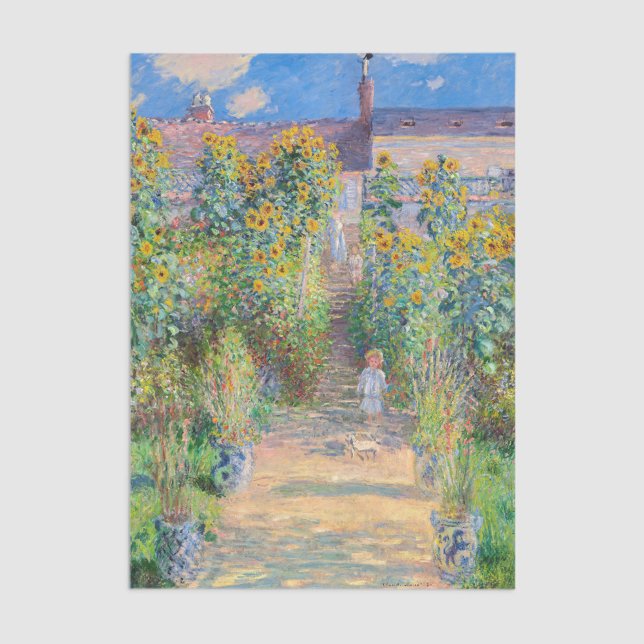Papel De Seda Claude Monet - O Jardim do Artista em Vetheuil (Criador carregado)