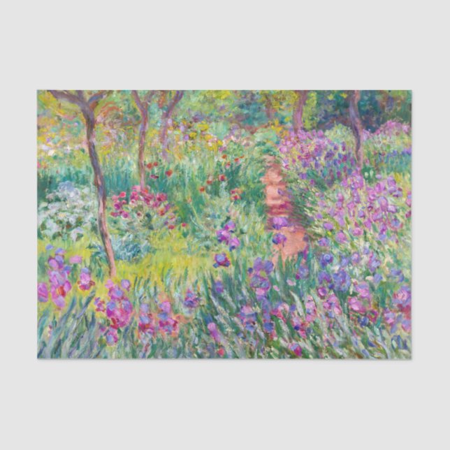 Papel De Seda Claude Monet - O Jardim Íris de Giverny (Frente )
