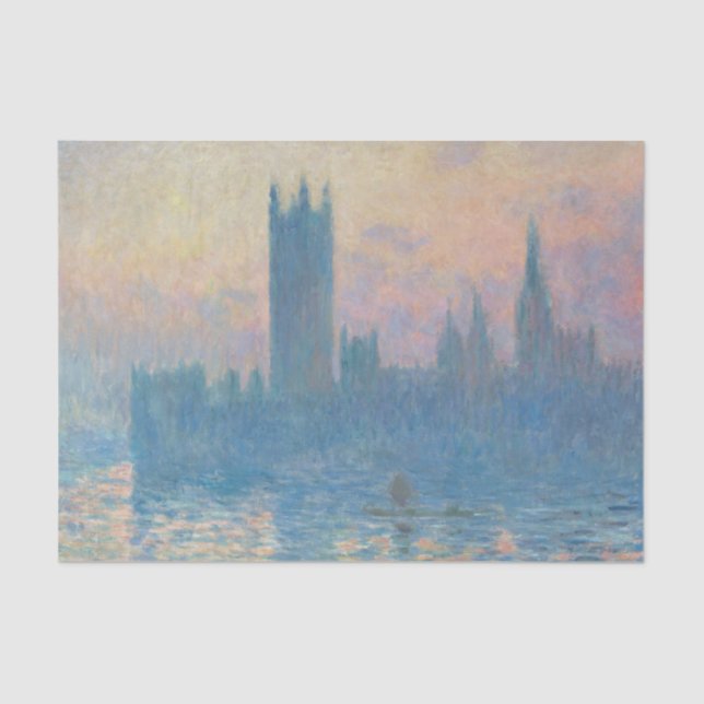 Papel De Seda Claude Monet Parlamento Europeu Sunset (Frente )