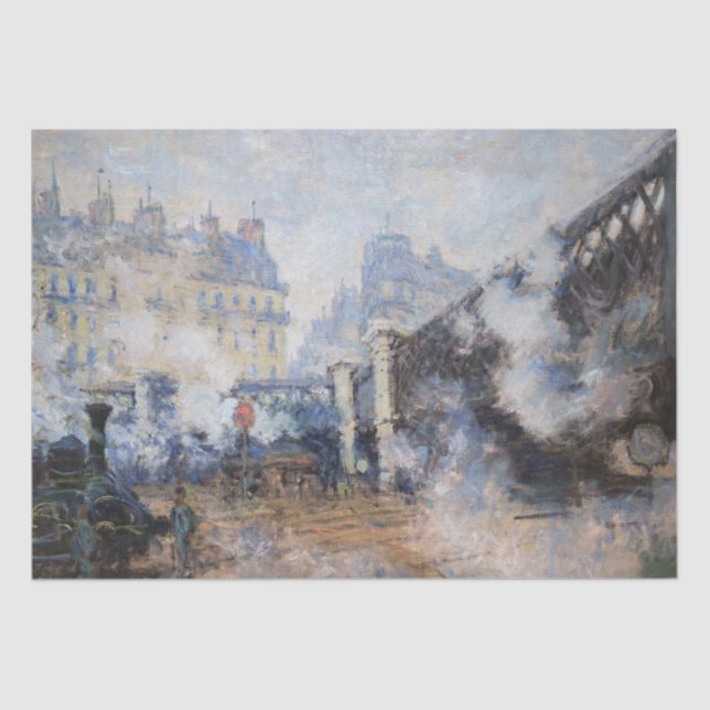 Papel De Seda Claude Monet - Pont de l'Europe, Gare Santo-Lazare (Frente )