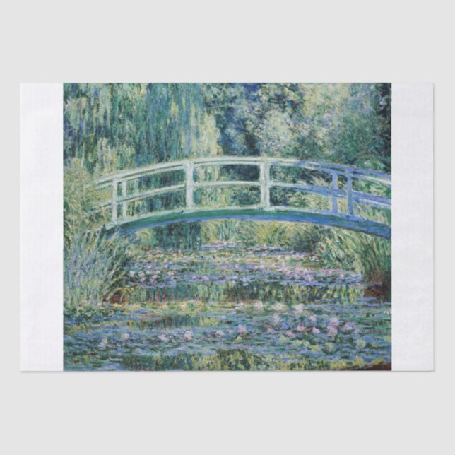 Papel De Seda Claude Monet | Ponte Japonesa (A Água-Lily) (Frente )