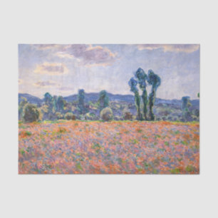 Papel De Seda Claude Monet - Poppy Field 1890 (Giverny)