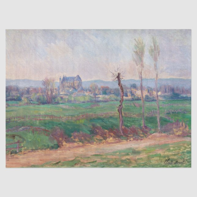 Papel De Seda Claude Monet - Vista de Vernon (Frente )