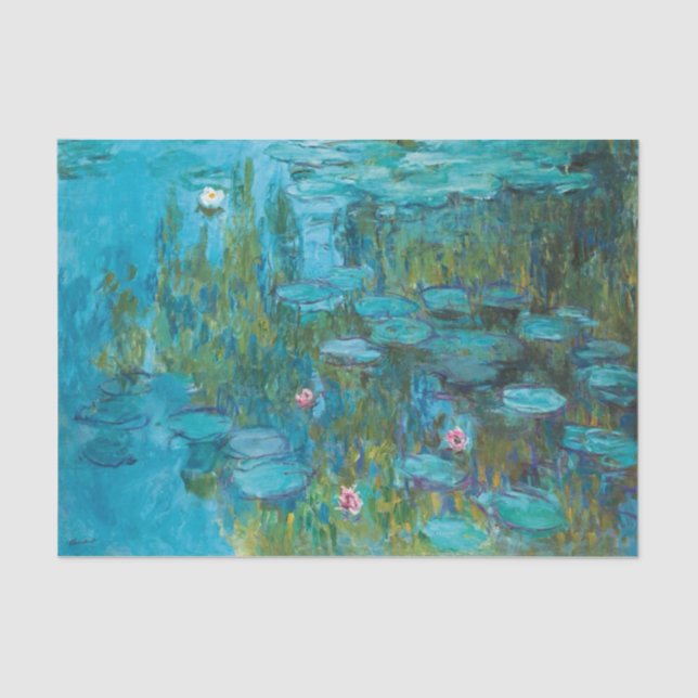 Papel De Seda Claude Monet Water Lily Ninfhéas GalleryHD Art (Frente )