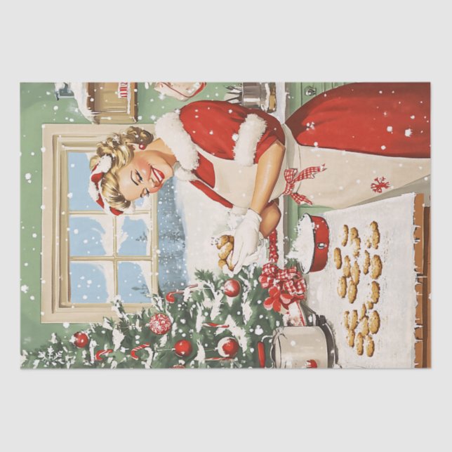 Papel De Seda Claus Holiday Baking Delight (Frente )