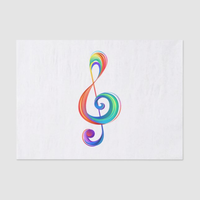 Papel De Seda Clef (trecho de arco-íris) (Frente )