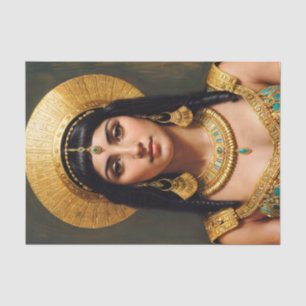 Papel De Seda Cleópatra — Rainha Retrato Egípcia