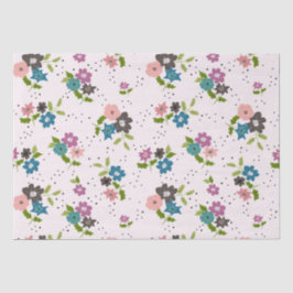 Papel De Seda Clusters de Flor de Boho