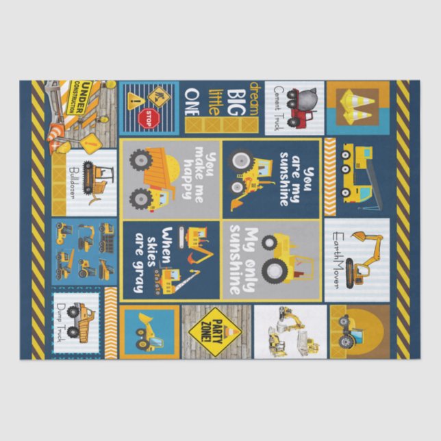 Papel De Seda Cobertura de Construção, Presentes de Construção (Frente )