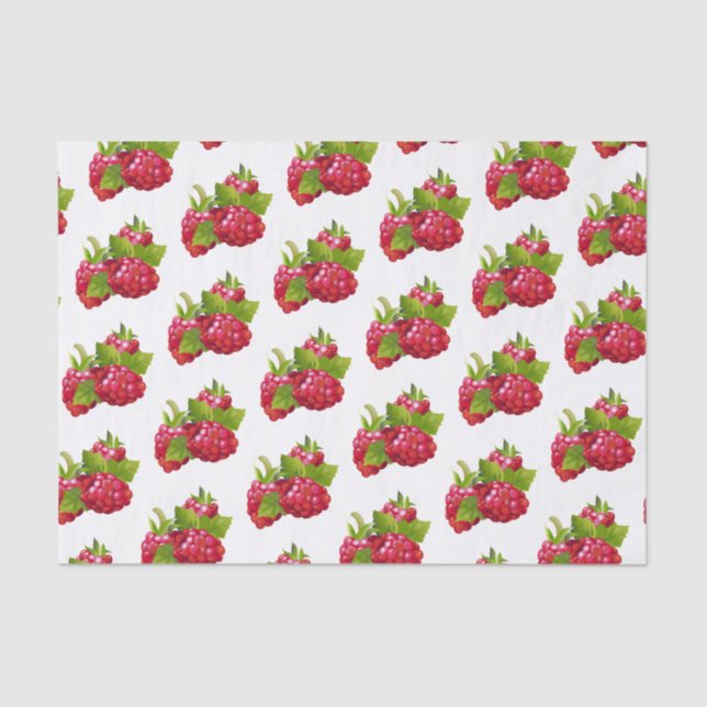 Papel De Seda Cobertura de Fruta de framboesa (Frente )