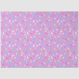 Papel De Seda Cobertura de glacê roxo e confeitos para donut