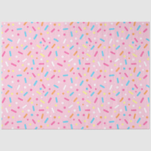 Papel De Seda Cobertura de Morango e Confeitos para Donut