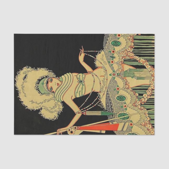 Papel De Seda Cobrir da revista "Peplum Costume" de 1926 por J C (Frente )