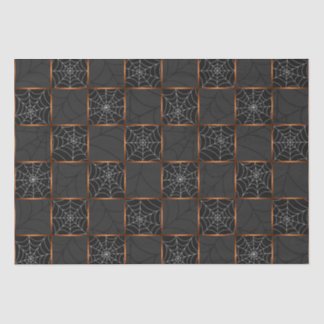 Papel De Seda Cobweb Checkerboard