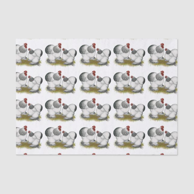 Papel De Seda Cochin Columbian Bantams (Frente )