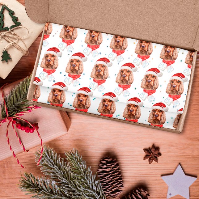 Papel De Seda Cocker Spaniel Inglês Natal Raça de Cão (Criador carregado)