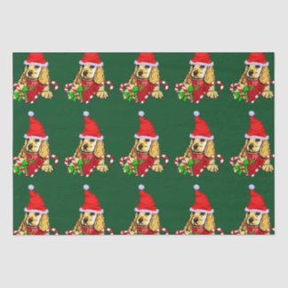 Papel De Seda Cocker Spaniel Puppy Natal
