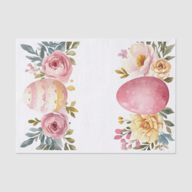 Papel De Seda Coelhinho de Páscoa colorido (Frente )