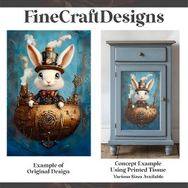 Papel De Seda Coelho Belo E Engraçado, Coelho Steampunk, Na Sequ