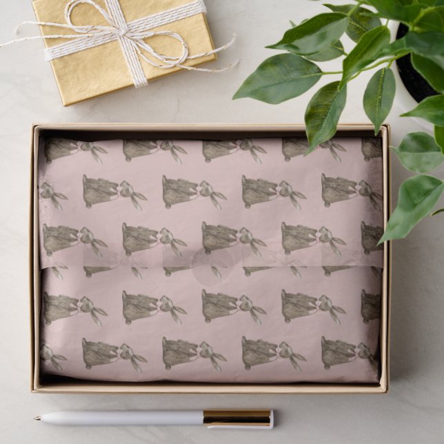 Papel De Seda Coelho de Páscoa de Chocolate (Presente)