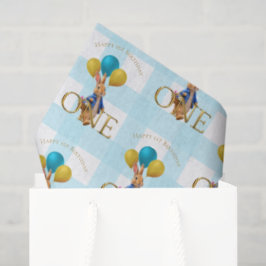 Papel De Seda Coelho Passeando no Primeiro Aniversário 