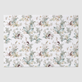 Papel De Seda Coelhos Coelhinhos Coelhinhos Coxos Decoupage Flor