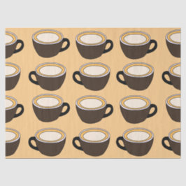 Papel De Seda Coffee Cup Pattern
