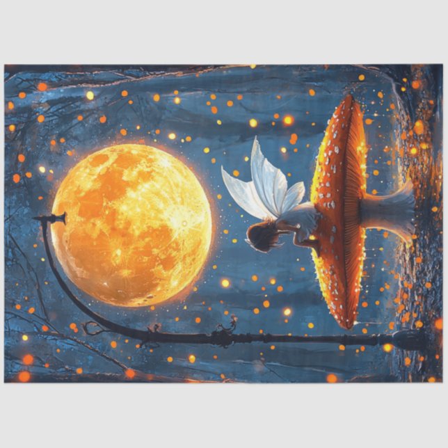 Papel De Seda Cogumelo De Folha De Corte (Frente )