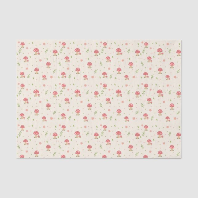 Papel De Seda Cogumelo Fofo (Frente )