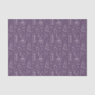 Papel De Seda Coisas de Menina (Design 10 da Série Roxa)