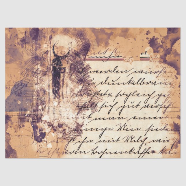 Papel De Seda Colagem de Arte 13 Fundo 17x23 (Frente )